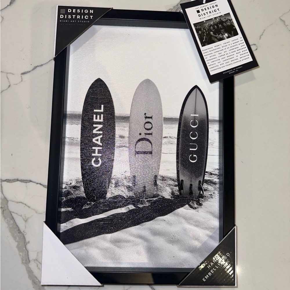 Design District Surfboard Wall Art